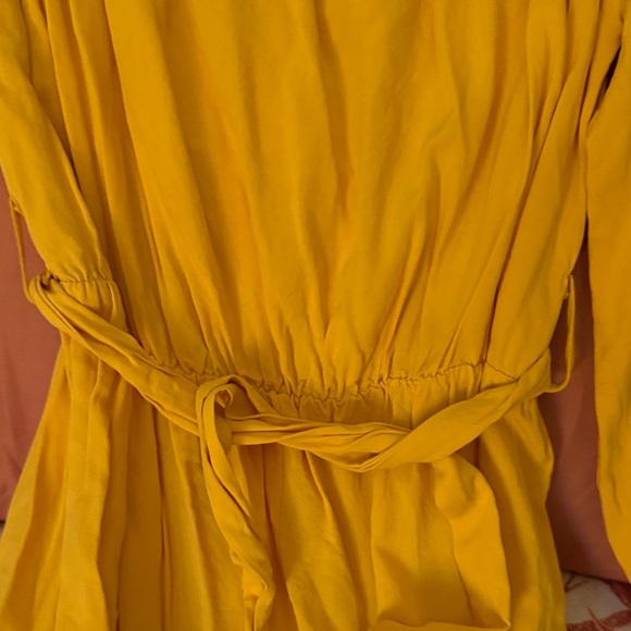 Yellow Off-Shoulder Dress - Picture 3 of 5